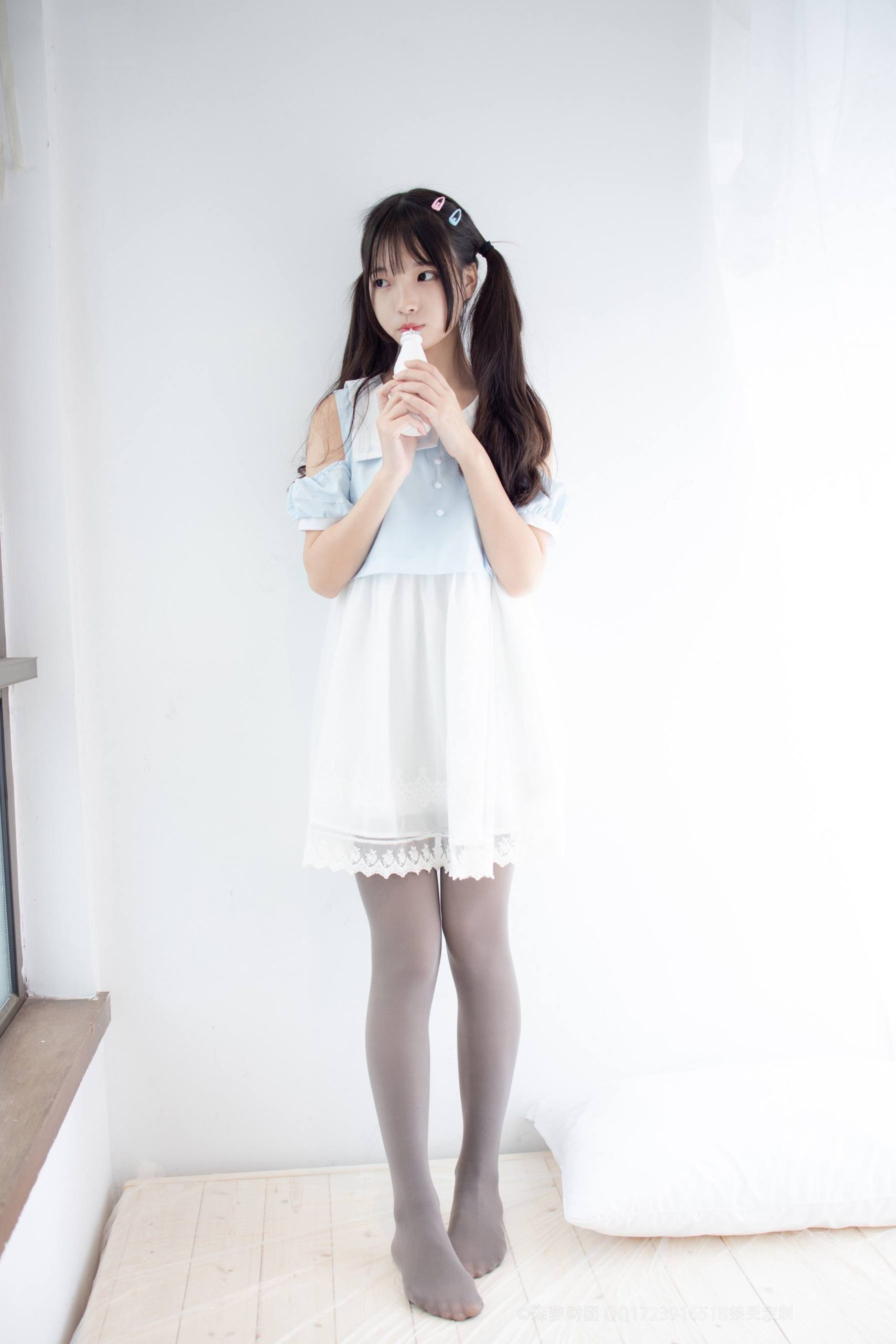 图片[6]-超级甜美的灰丝小姑娘【86P】20005-七七街拍