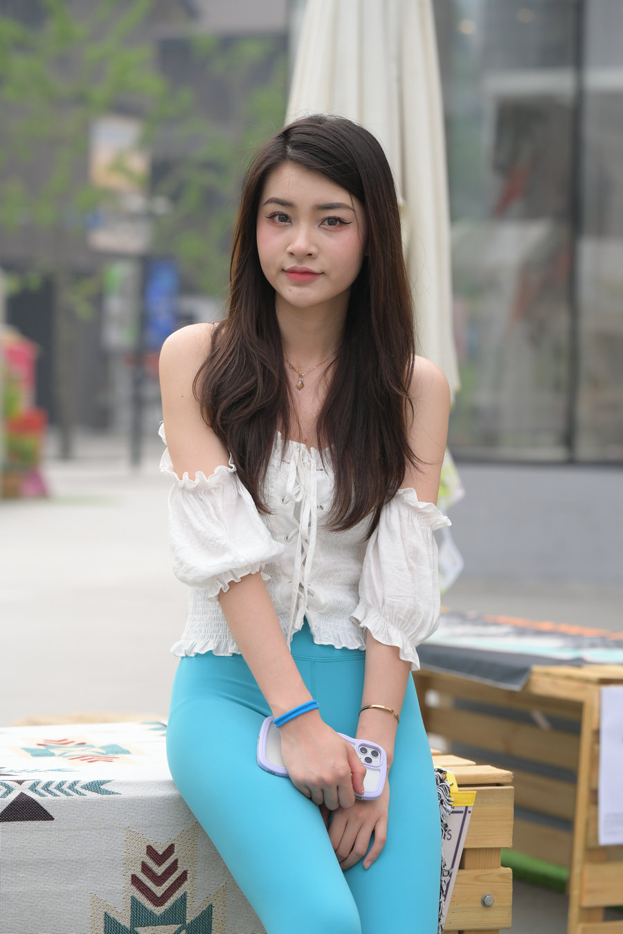 图片[2]-蓝色瑜伽裤漂亮女孩 J3299 769P-12.9GB-七七街拍