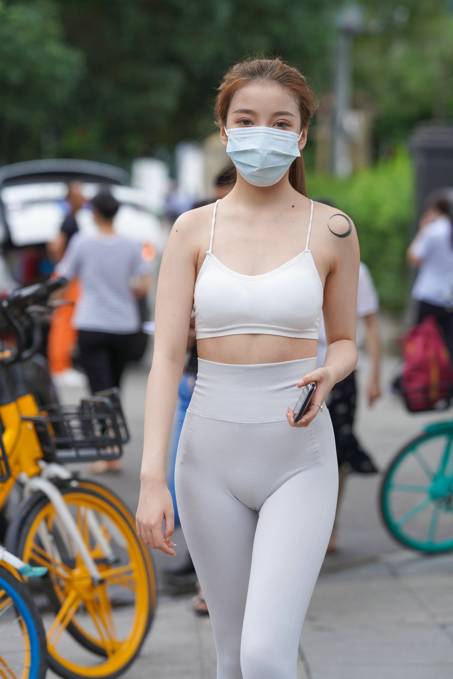 图片[2]-灰色瑜伽裤女孩 J1323 723P4V-17.9GB-七七街拍