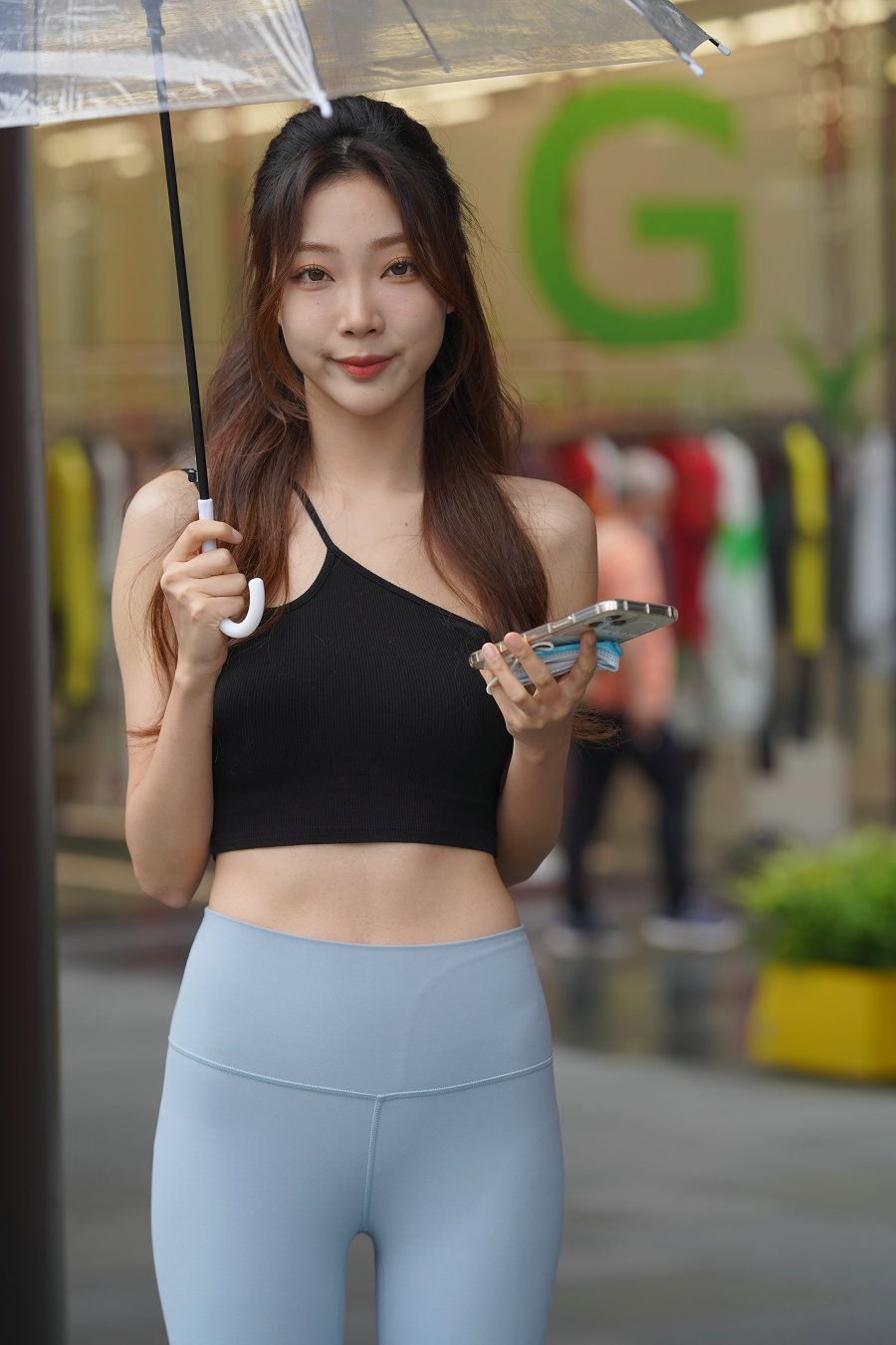 大眼睛瑜伽裤女孩J2903 988P8V-37.6GB-七七街拍