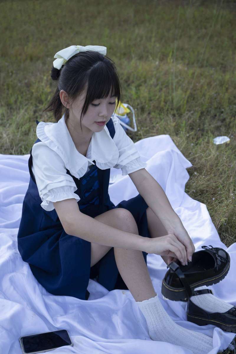 图片[4]-非常甜美的牛仔裙女孩【226P】20021-七七街拍