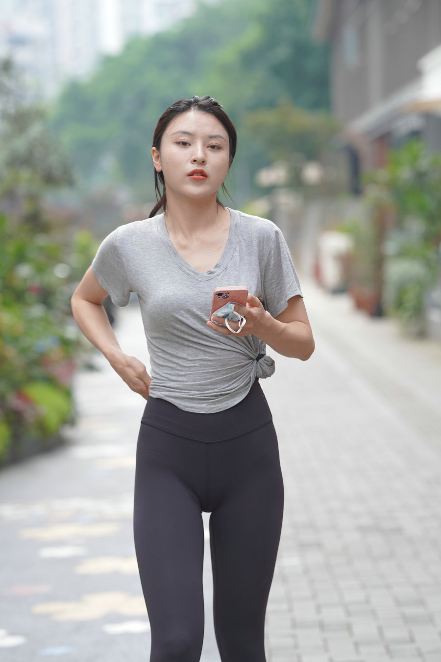 户外运动的瑜伽裤女孩J3008 845P2V-22.9GB-七七街拍