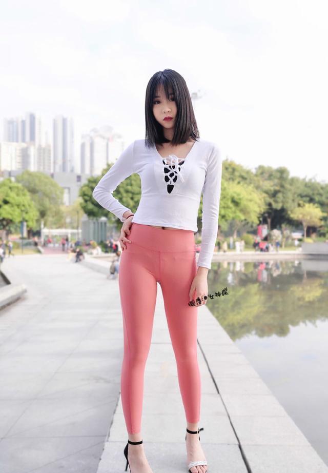 图片[2]-粉色瑜伽裤年轻女孩 J1311 417P17V-14.9GB-七七街拍