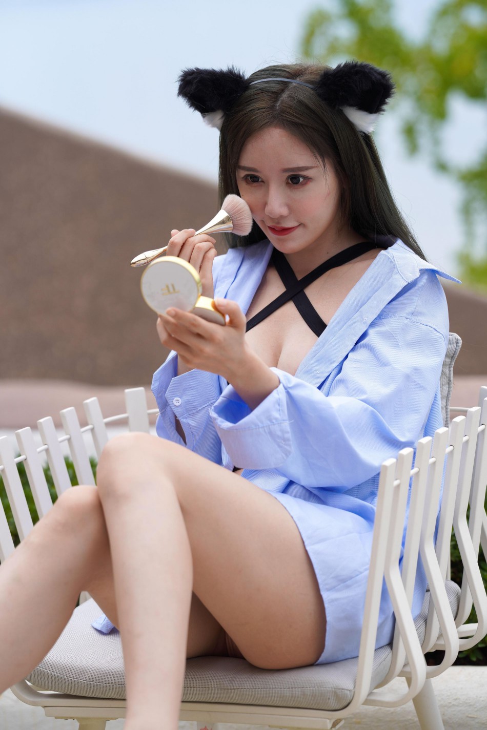 图片[5]-可爱的猫耳朵比基尼美少女【394P】00043-七七街拍