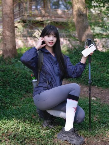 图片[6]-爱爬山的瑜伽裤MM，太甜美了！~-七七街拍