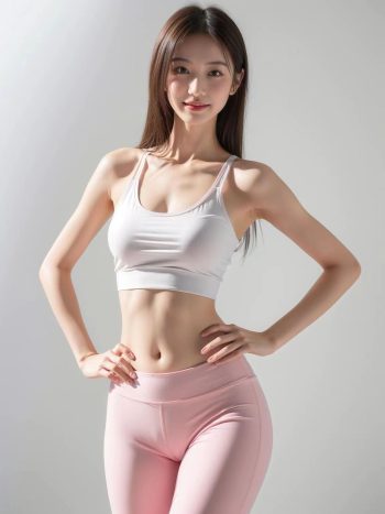 图片[17]-AI瑜伽裤清纯妹子系列图-七七街拍