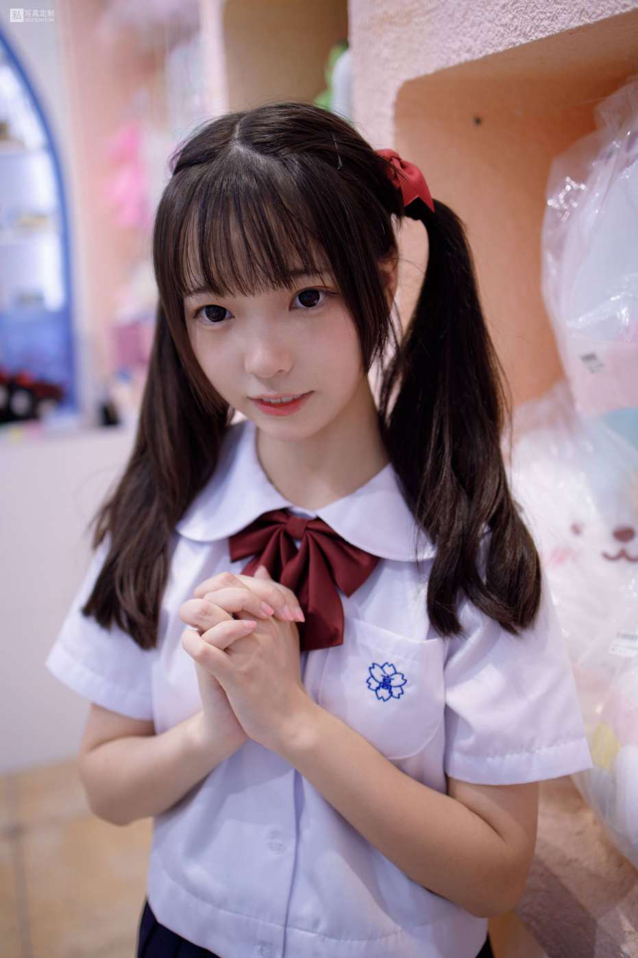 图片[4]-眼神好清澈的双马尾白丝女孩【75P】20019-七七街拍