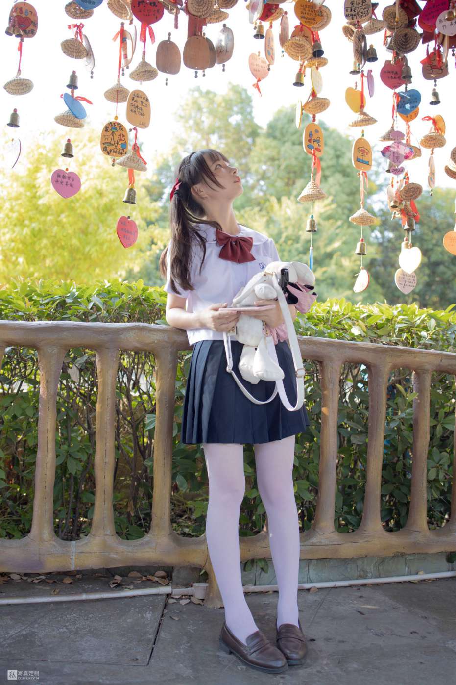 图片[5]-眼神好清澈的双马尾白丝女孩【75P】20019-七七街拍