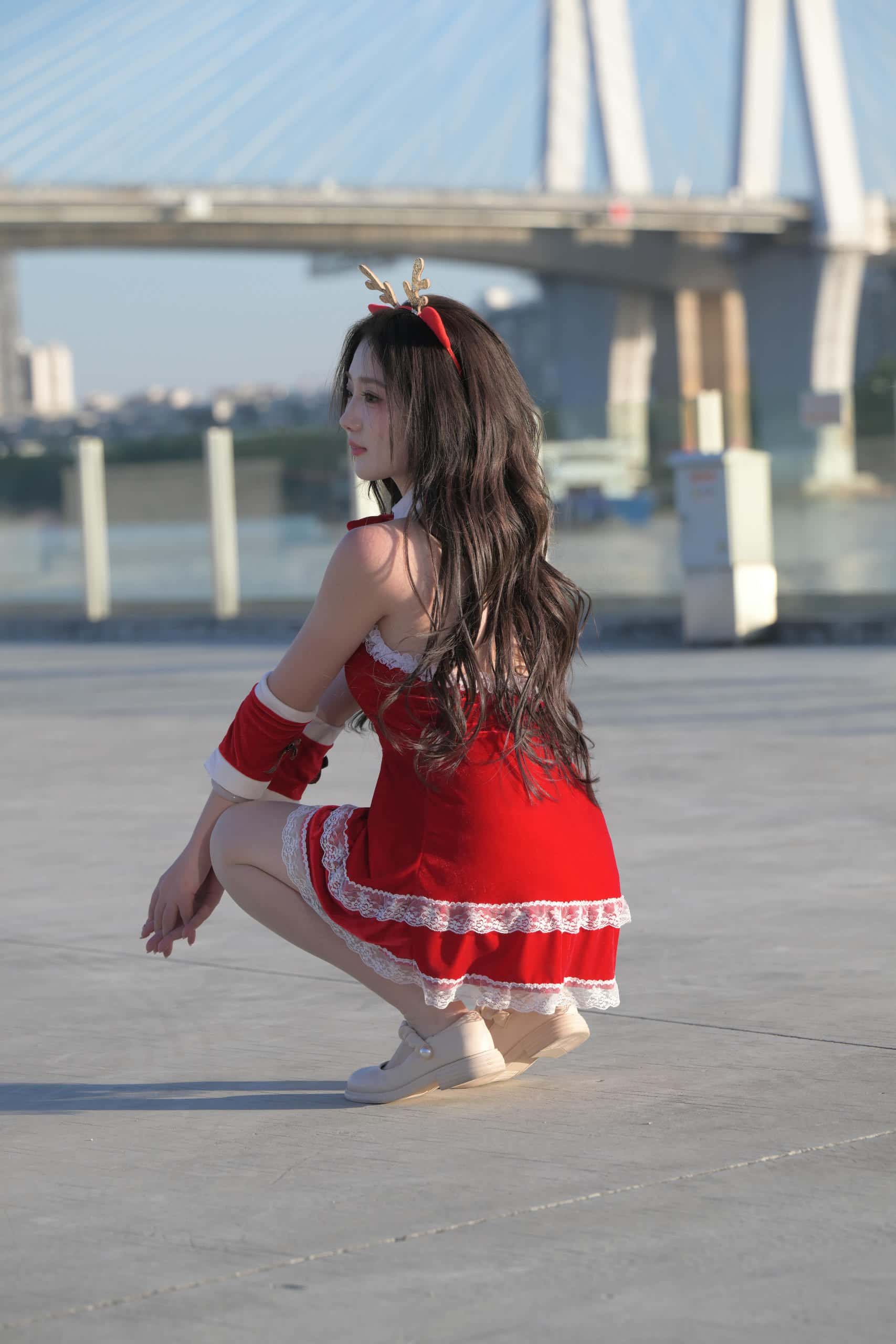 圣诞美眉【1096P】J8265-七七街拍